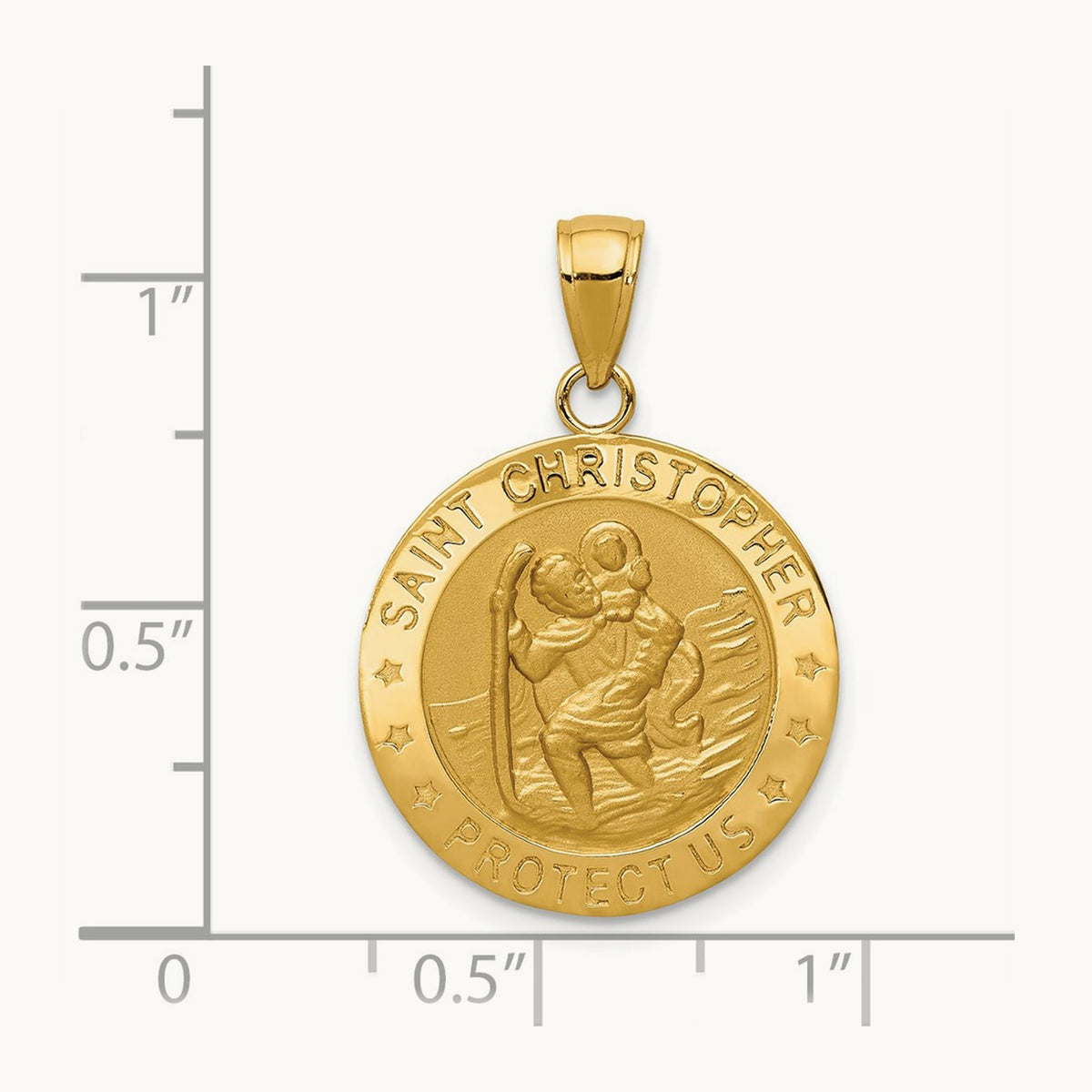 Saint Christopher Medal Pendant — 27.5mm