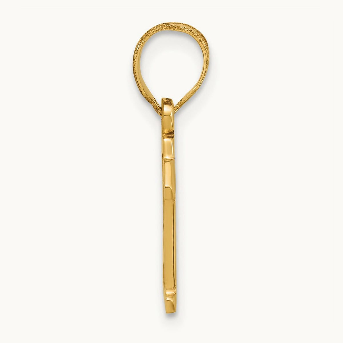 Polished Number 14 Pendant, 14K