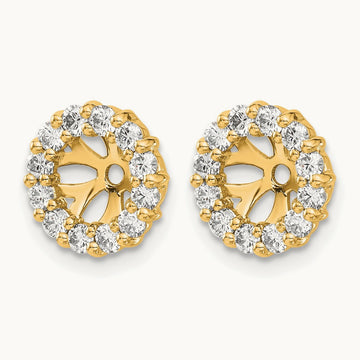 Earring Jacket, 0.75-1.00 ct tw Lab-Grown Diamond — 3/4 ct, 14K Yellow Gold