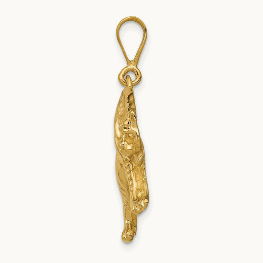 Tiger Charm, 14K
