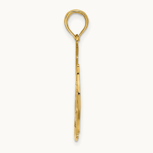VFD Member Shield Charm — 14K Yellow Gold