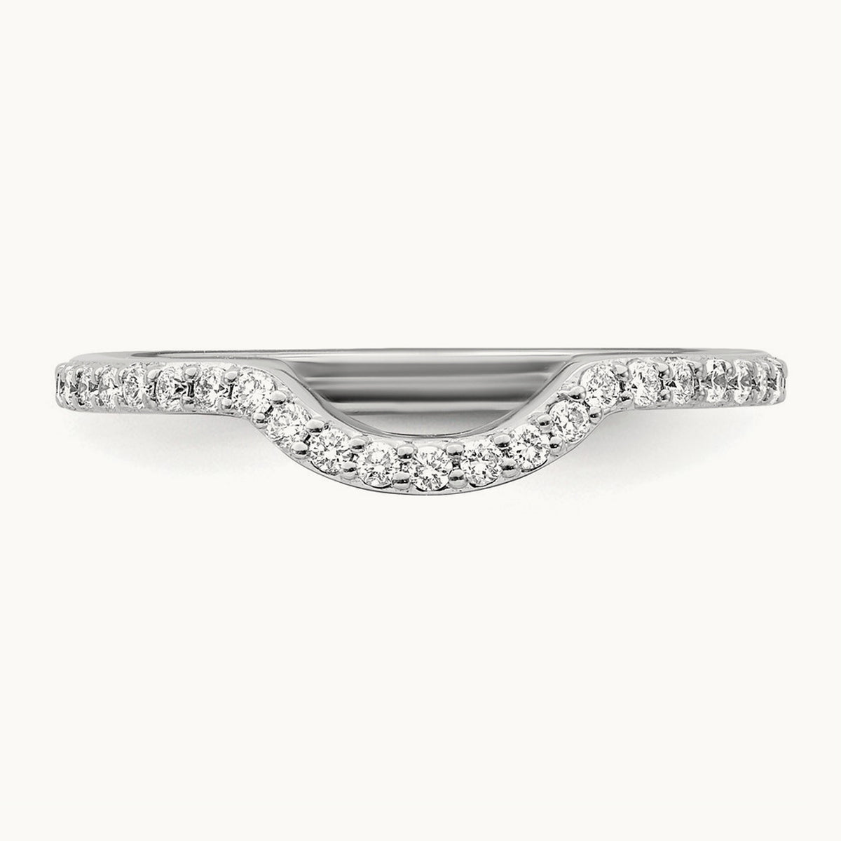 Diamond Wedding Band, 14K White Gold
