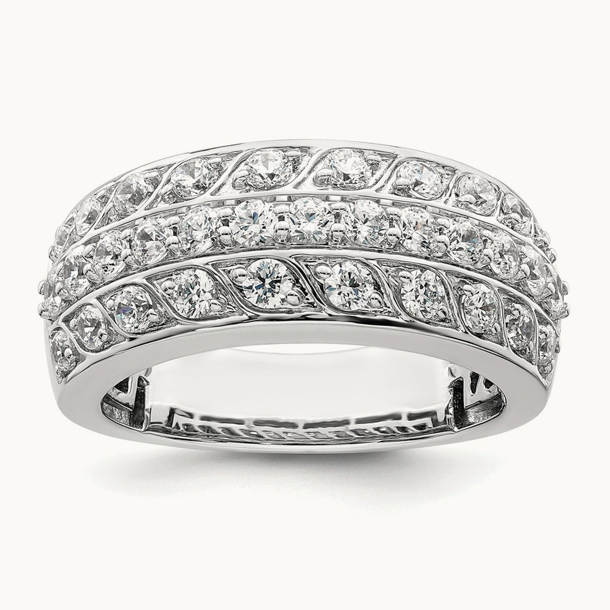 Complete Diamond Band, 14K White Gold