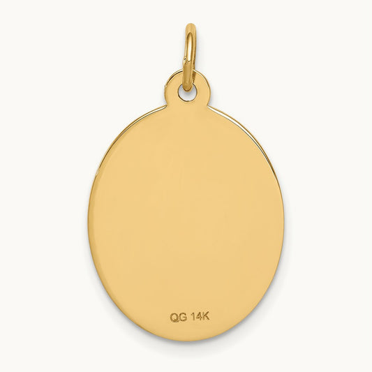 Non-enameled Medical Jewelry Pendant, 14K