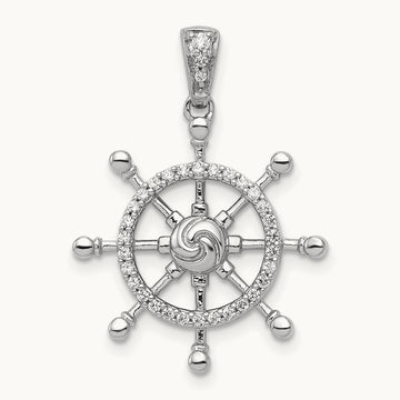 1/6ct. Diamond Ship Wheel Pendant — photo set