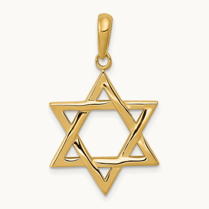 Star of David Pendant, 14K