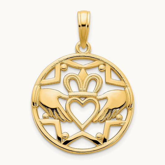 Claddagh Circle Pendant — photo set