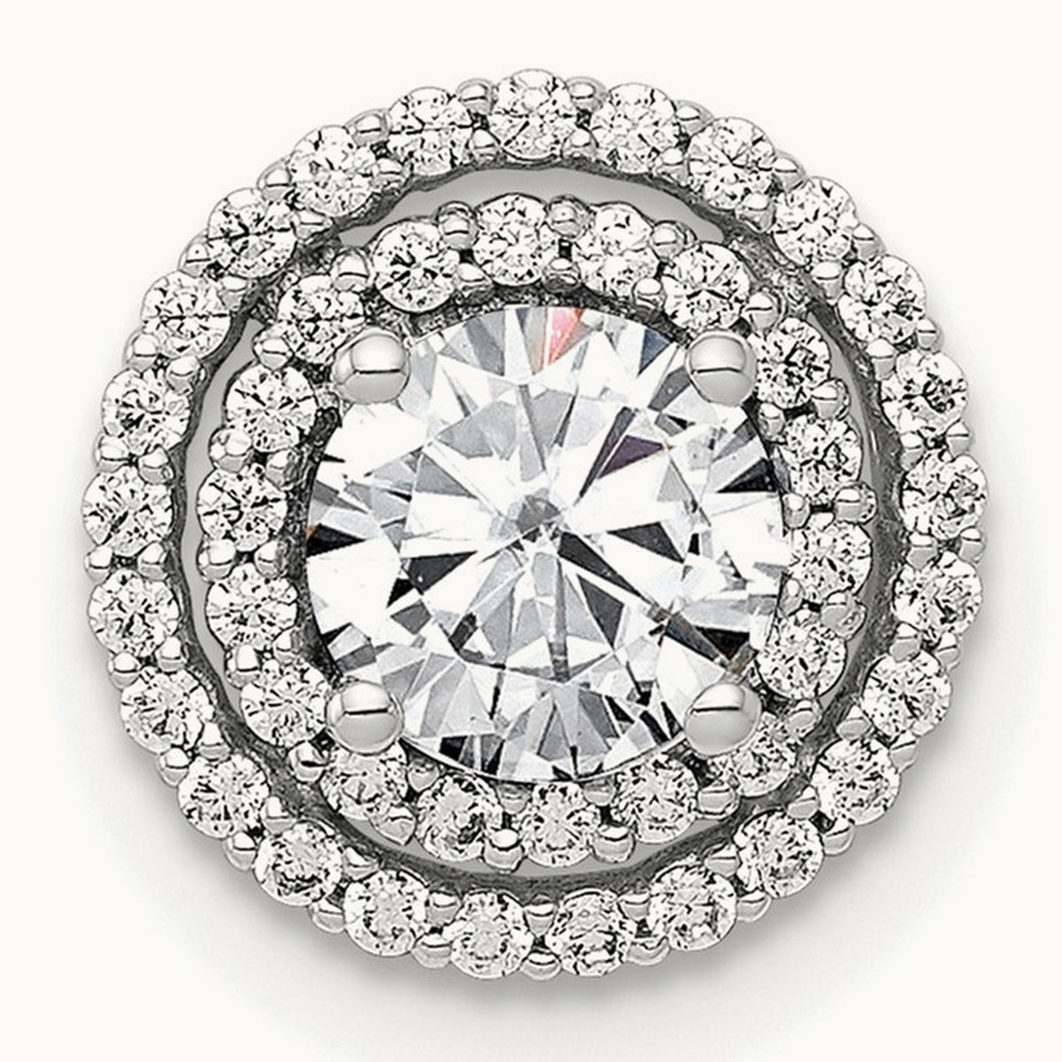 Halo Chain Slide, 0.75 ct tw Lab-Grown Diamond