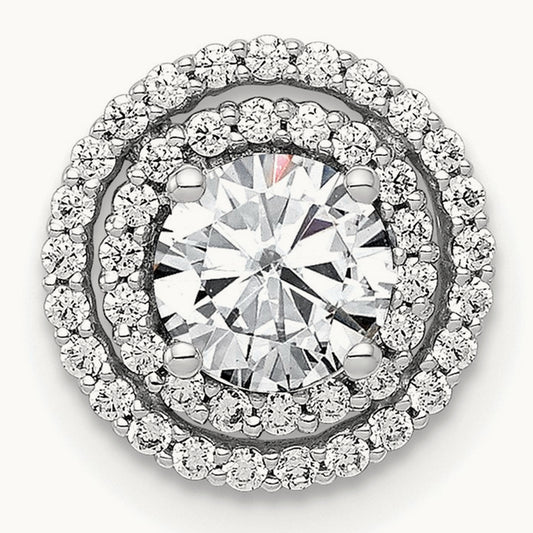 Halo Chain Slide, 0.75 ct tw Lab-Grown Diamond
