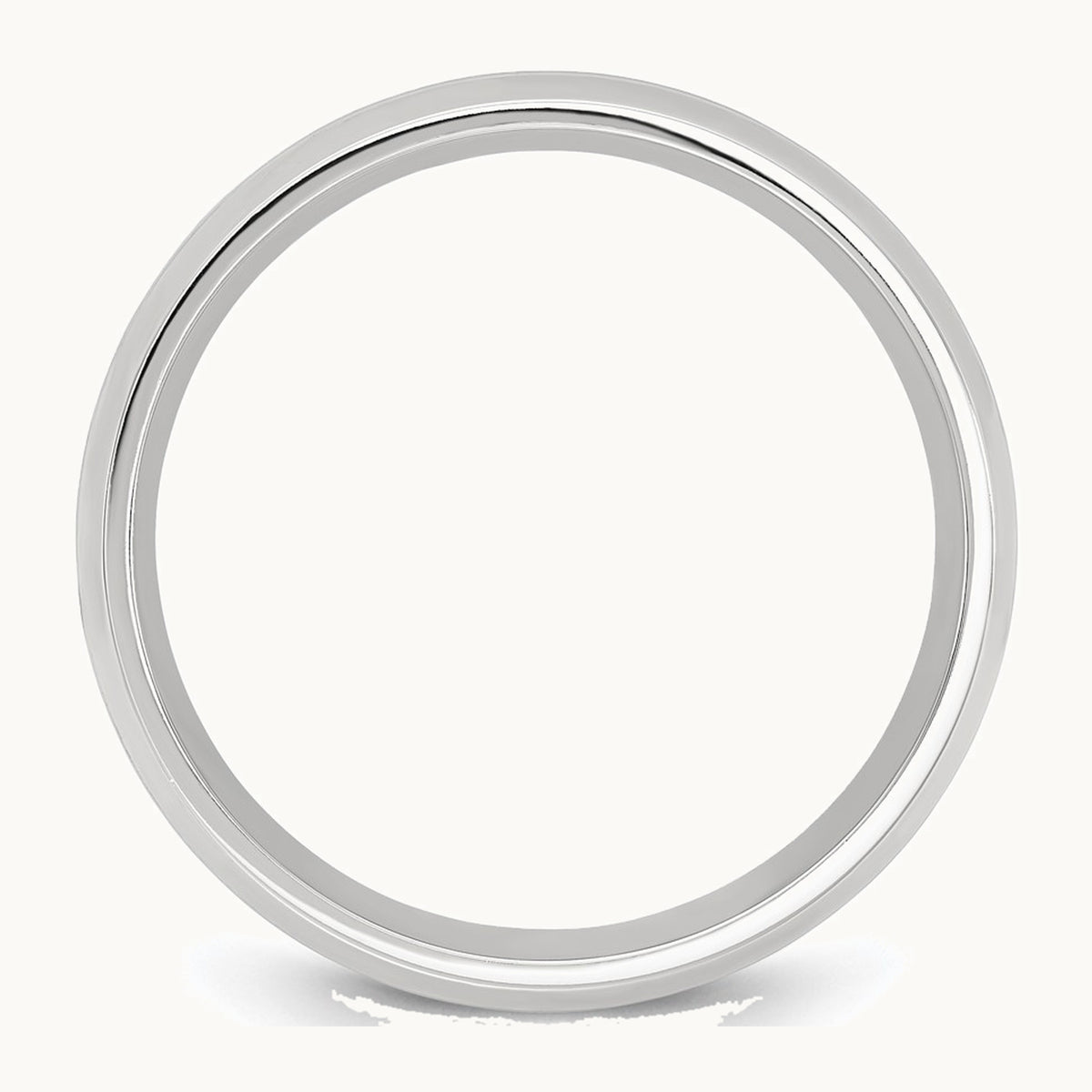 Chisel Cobalt Polished Grooved 8mm Band