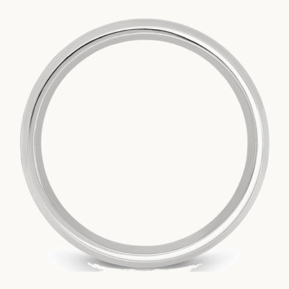 Chisel Cobalt Polished Grooved 8mm Band