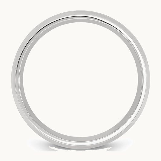 Chisel Cobalt Polished Grooved 8mm Band