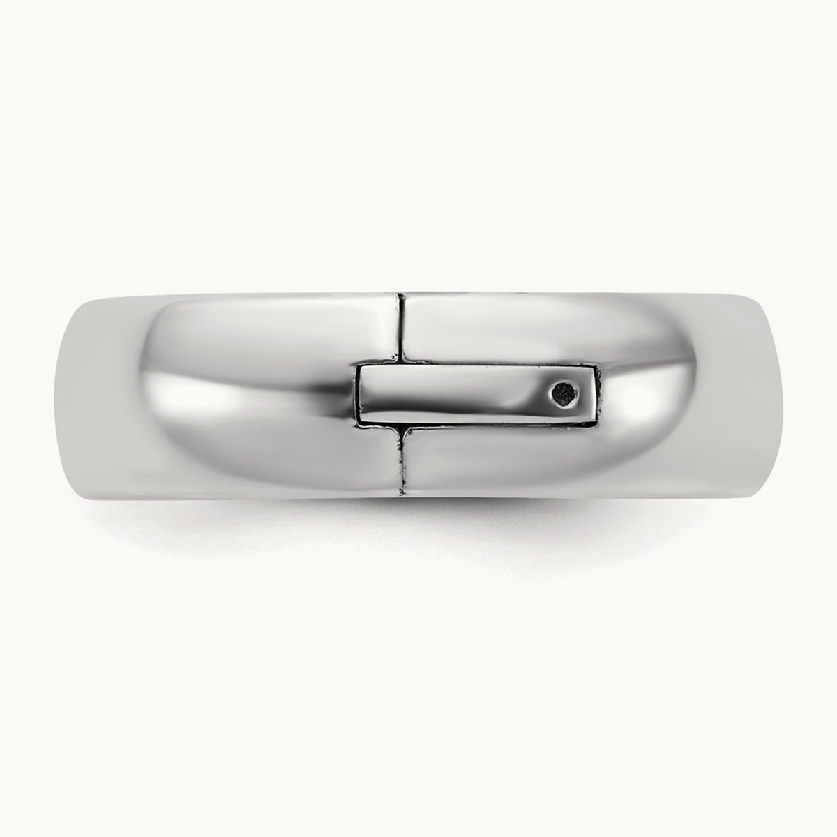 CLIQ Hinged Comfort Fit Wedding Band, 6mm, 14K White Gold