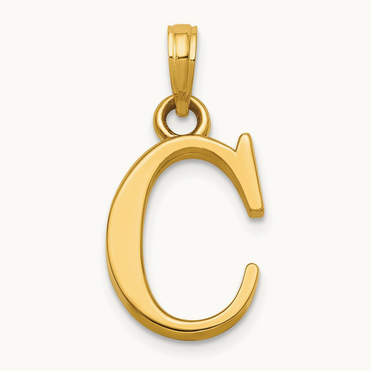 Initial Pendant — 18.14mm, C