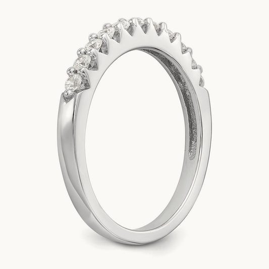 Lab-Grown Diamond Band — 14K White Gold, 7