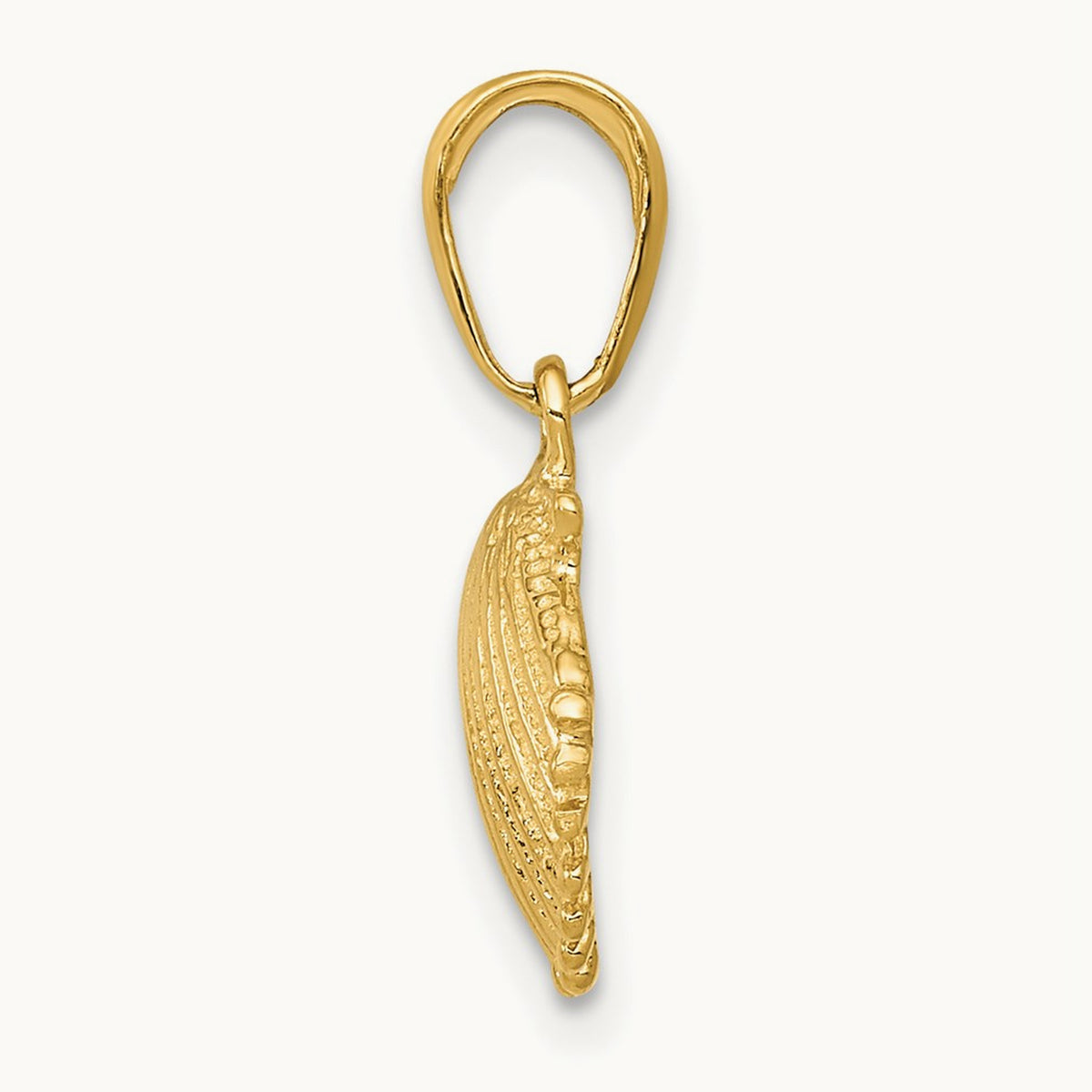 Scallop Shell Pendant, 14K