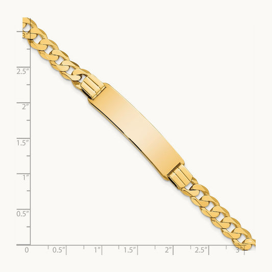 Curb Link ID Bracelet, 14K