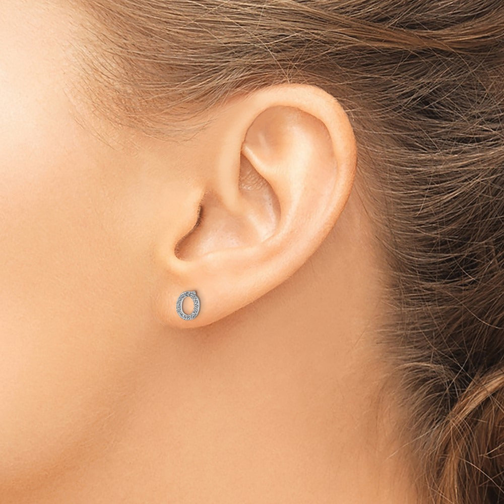 Diamond Earrings — 7mm, O