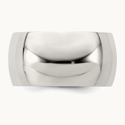 Sterling Silver 10mm Half Round Band