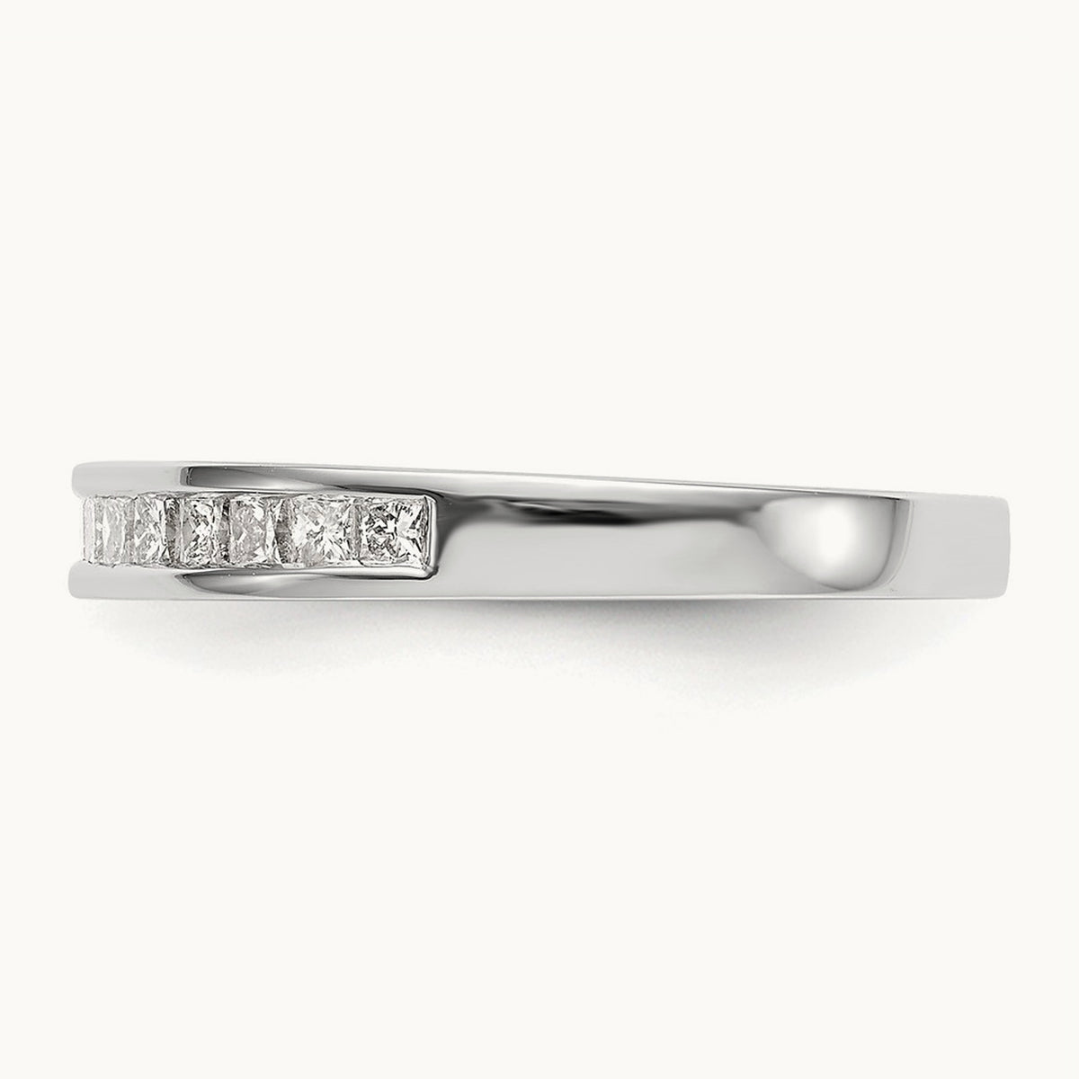 Diamond Wedding Band, 14K White Gold