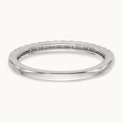 Diamond Wedding Band, 14K White Gold
