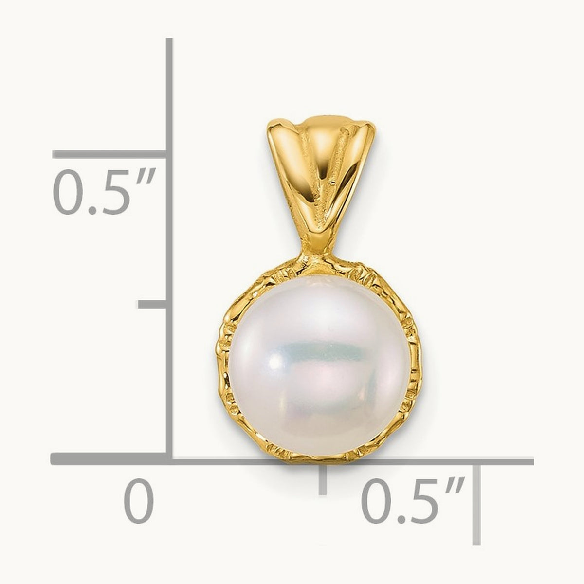 Polished 7- Button Freshwater Cultured Pearl Pendant, 14K
