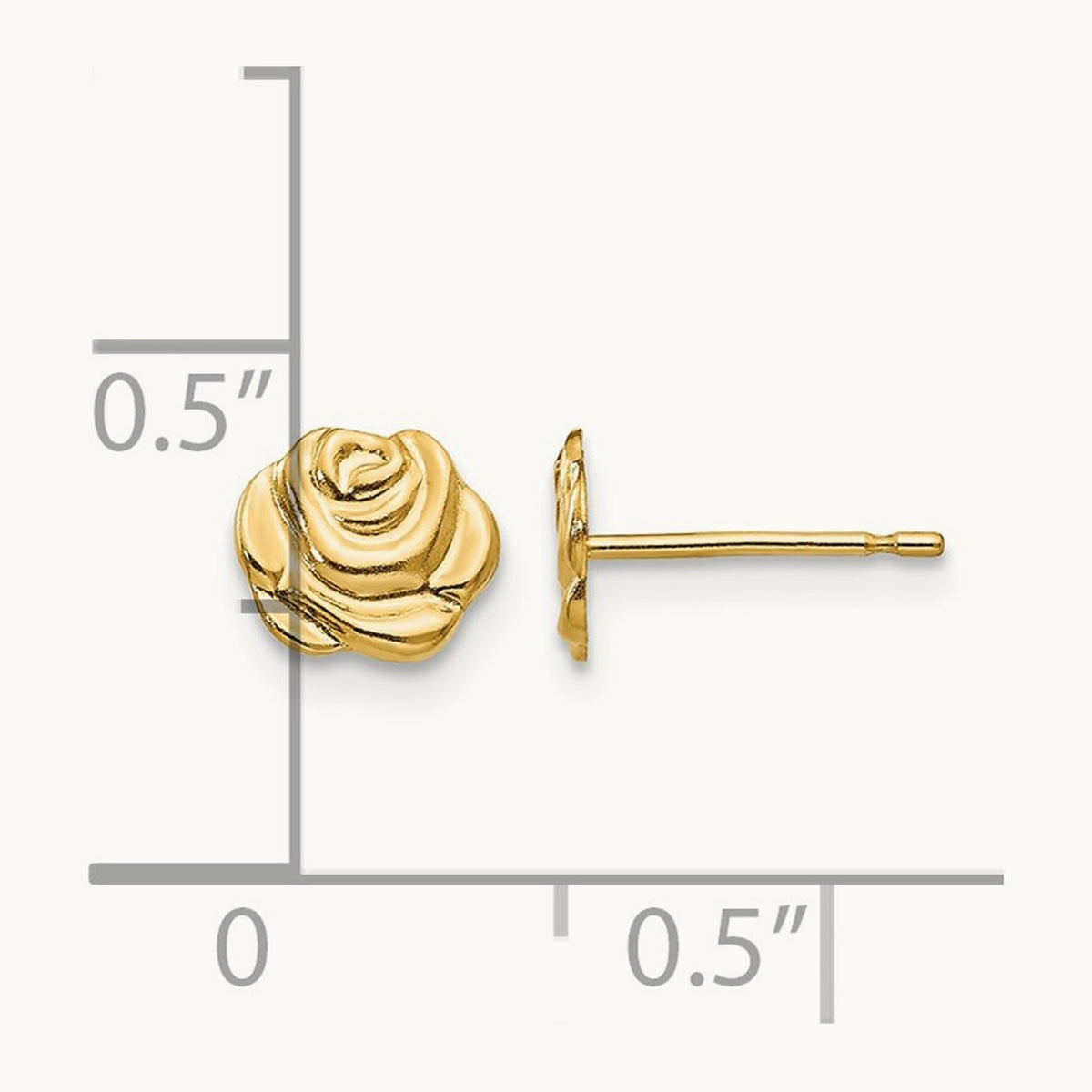 Madi K Flower Post Earrings, 14K