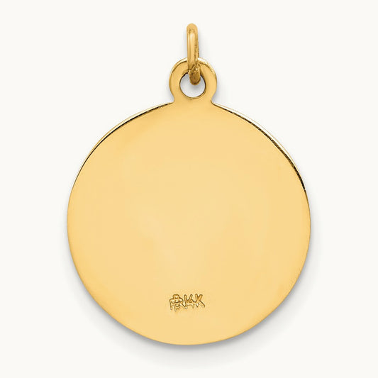 Caridad Del Cobre Medal Pendant, 14K