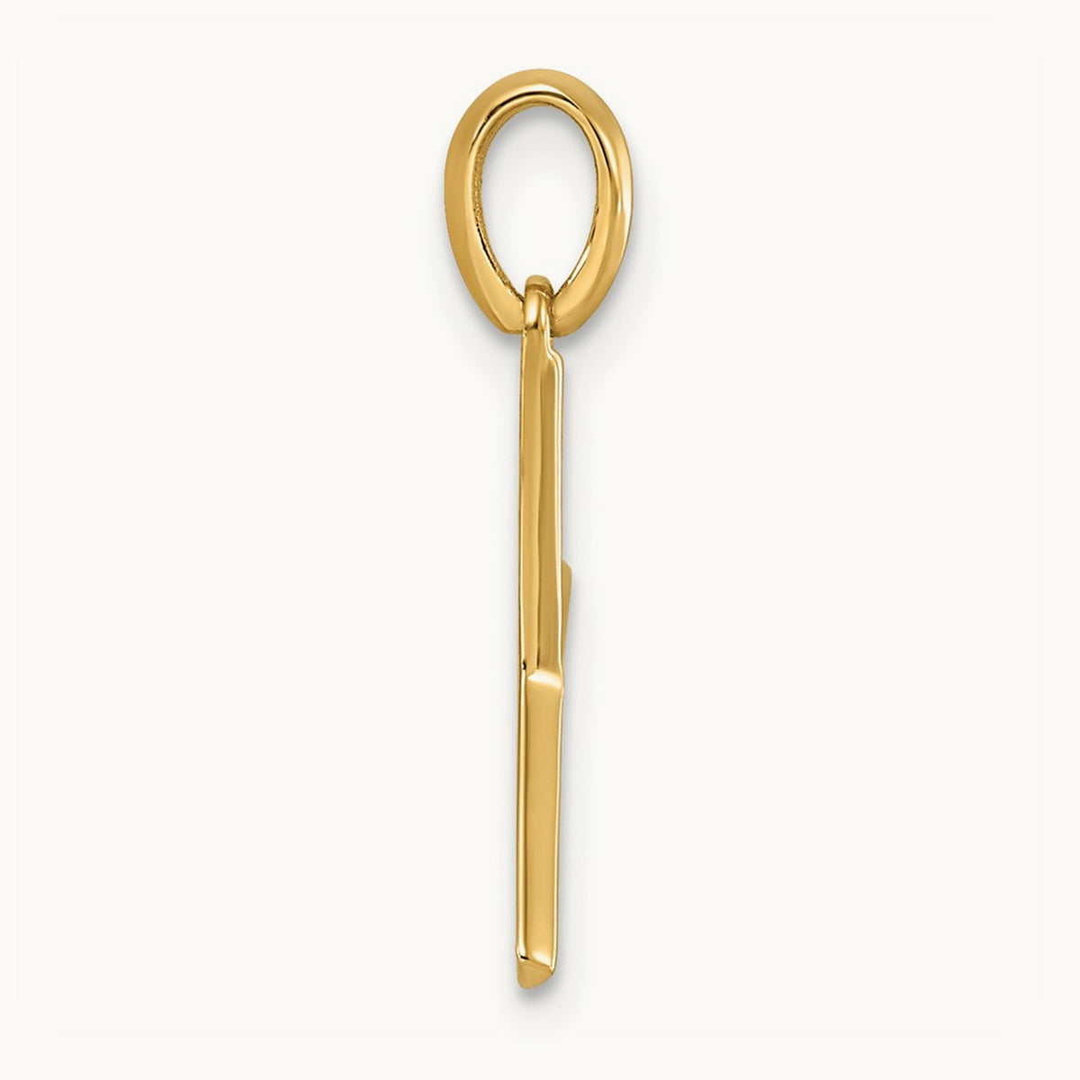 Fancy Letter Y, 14K Yellow Gold