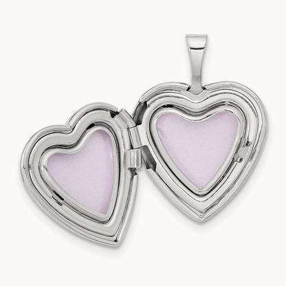 Heart Locket — 14K White Gold