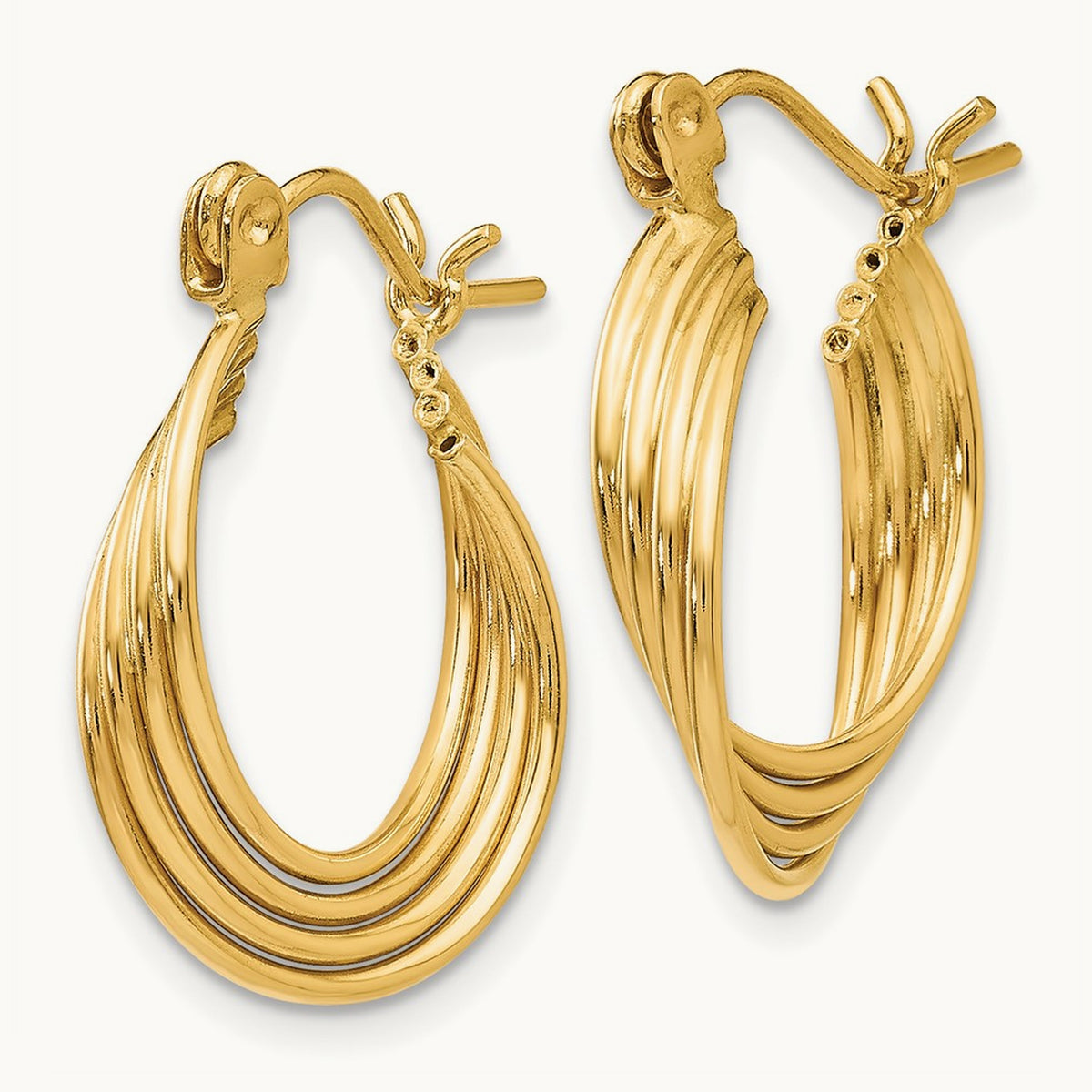 Polished Circles Hoop Earrings — photo set