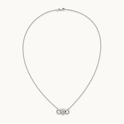 Infinity Heart Necklace, 0.20 ct tw Lab-Grown Diamond