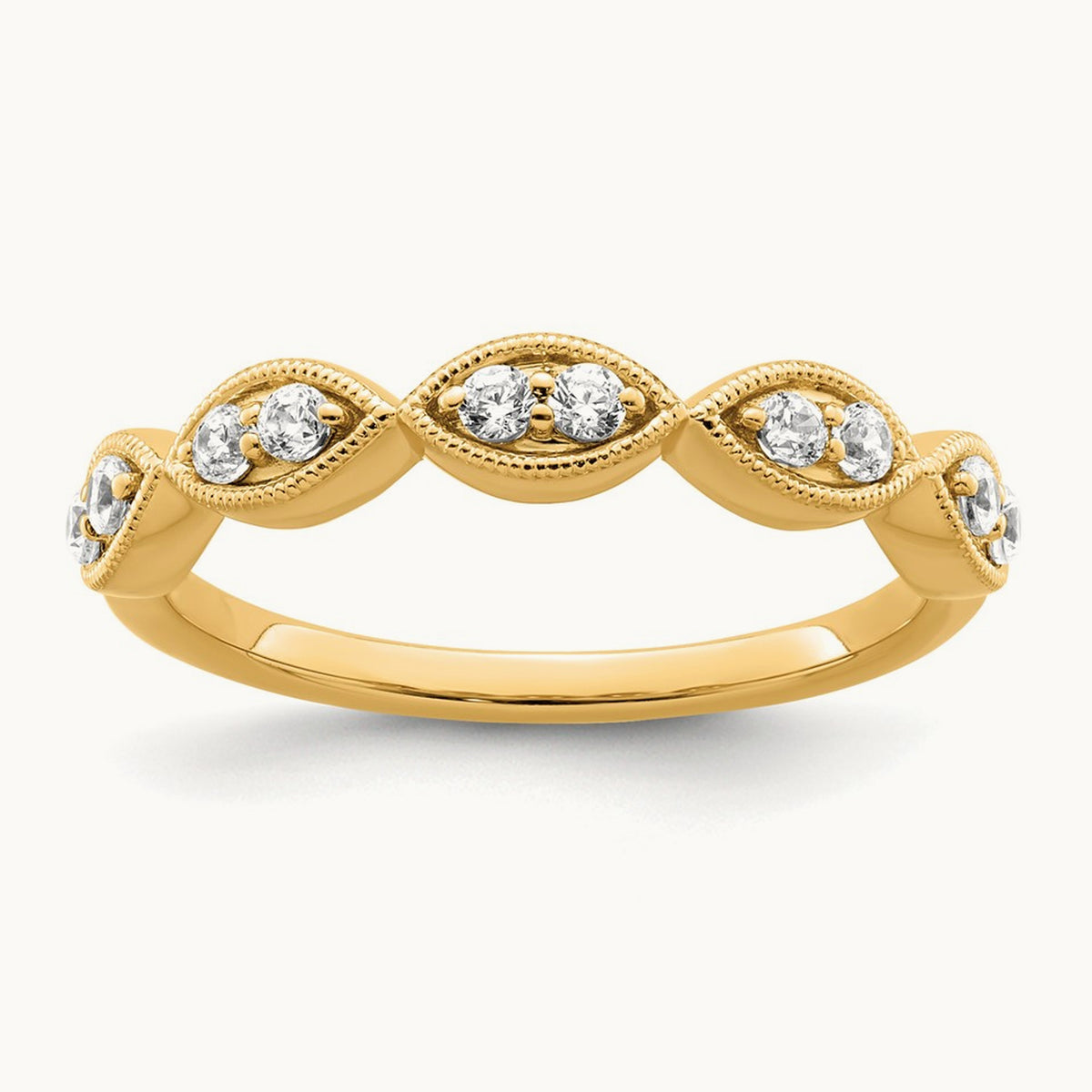 Ring, 0.25 ct tw Lab-Grown Diamond — 14K Yellow Gold