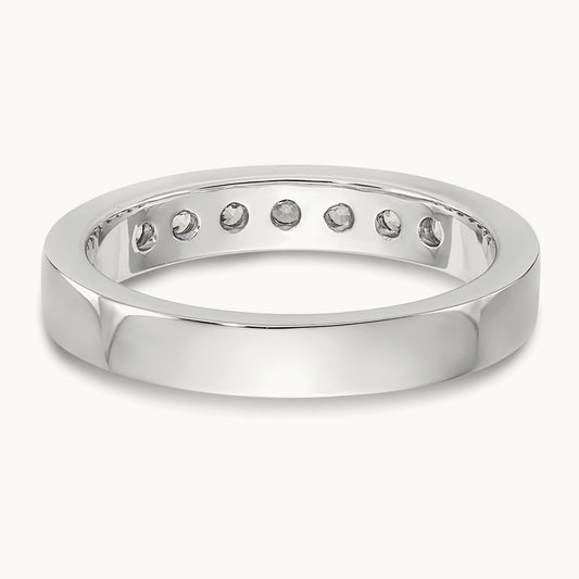 7- Stone Channel Band Mounting, 2.4mm, 14K White Gold