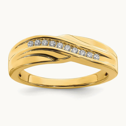 Men's Complete Diamond Band, 14K