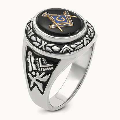 Men's Polished — 14K White Gold