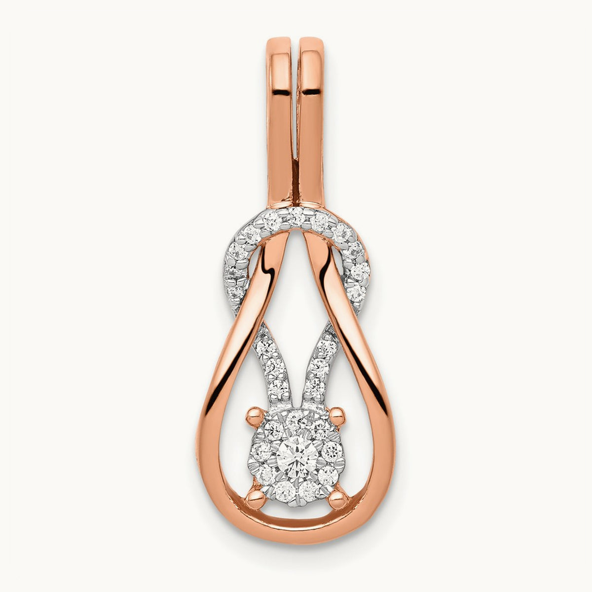 Knot Chain Slide, 0.15 ct tw Lab-Grown Diamond