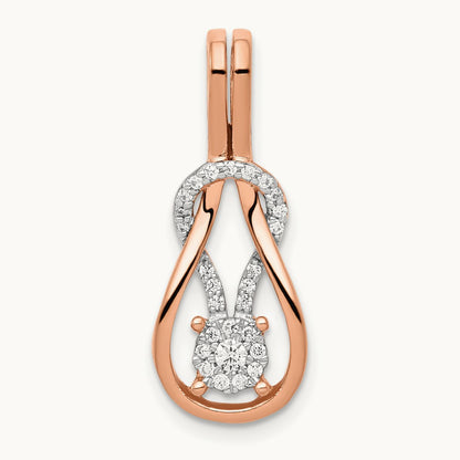 Knot Chain Slide, 0.15 ct tw Lab-Grown Diamond