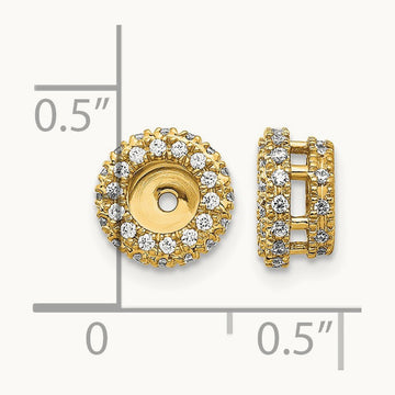 Earring Jacket, 0.25 ct tw Lab-Grown Diamond — 14K Yellow Gold