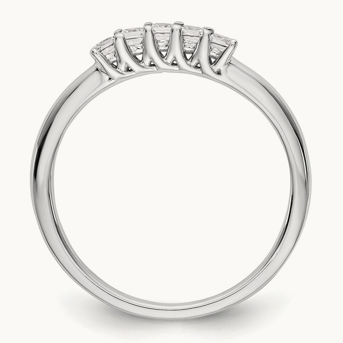 Princess-Cut 5-Stone Band — 1/4 ct, 7