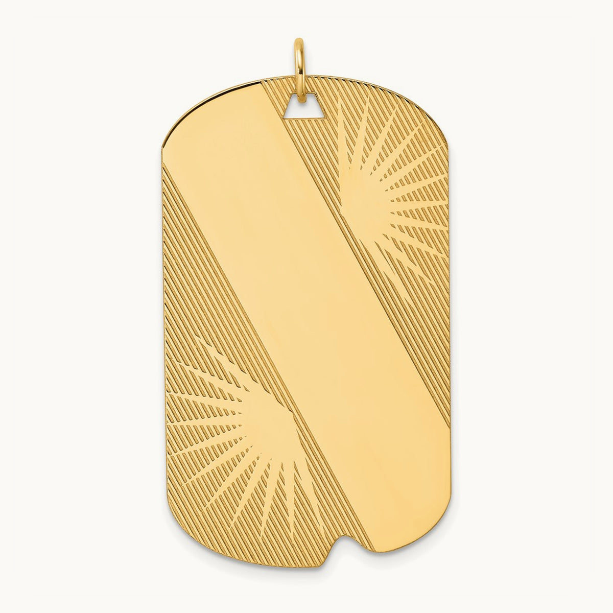 Patterned .018 Gauge Engravable Dog Tag Disc Charm — 45.6mm