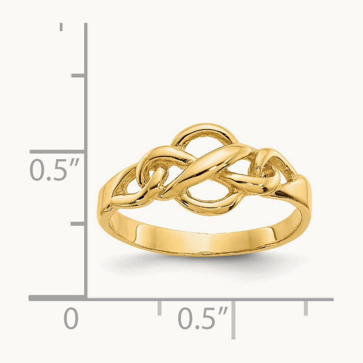 Free Form Knot Ring, 14K
