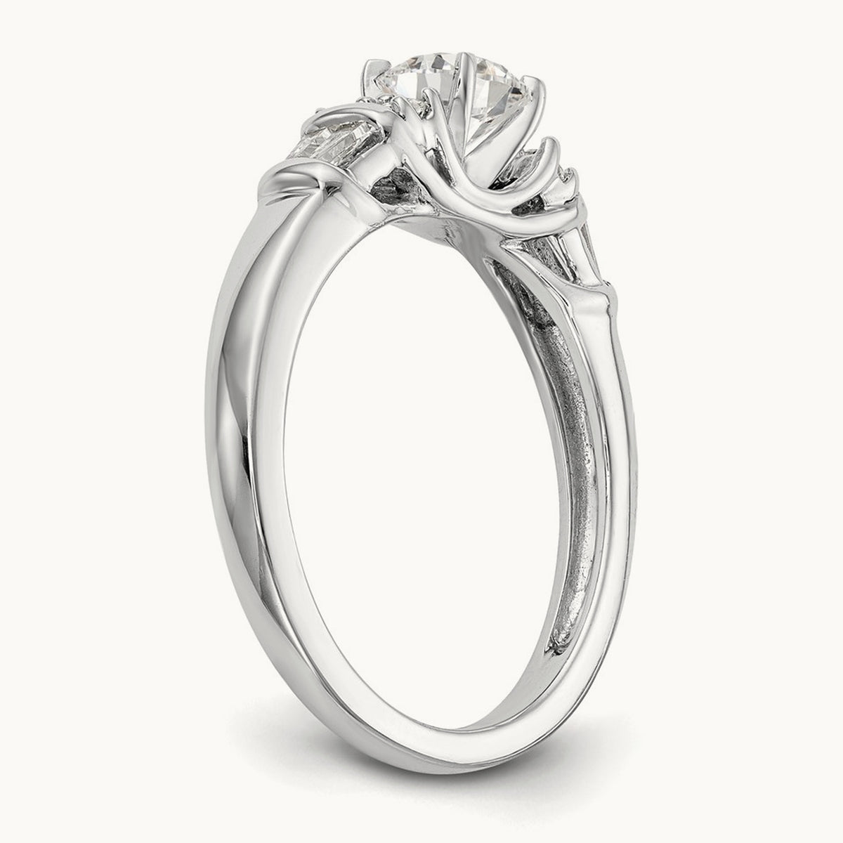 Peg Set Semi-Mount Engagement Ring, 0.25 ct tw