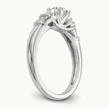 Peg Set Semi-Mount Engagement Ring, 0.25 ct tw