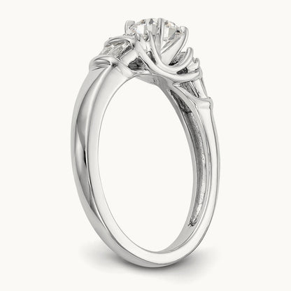 Peg Set Semi-Mount Engagement Ring, 0.25 ct tw