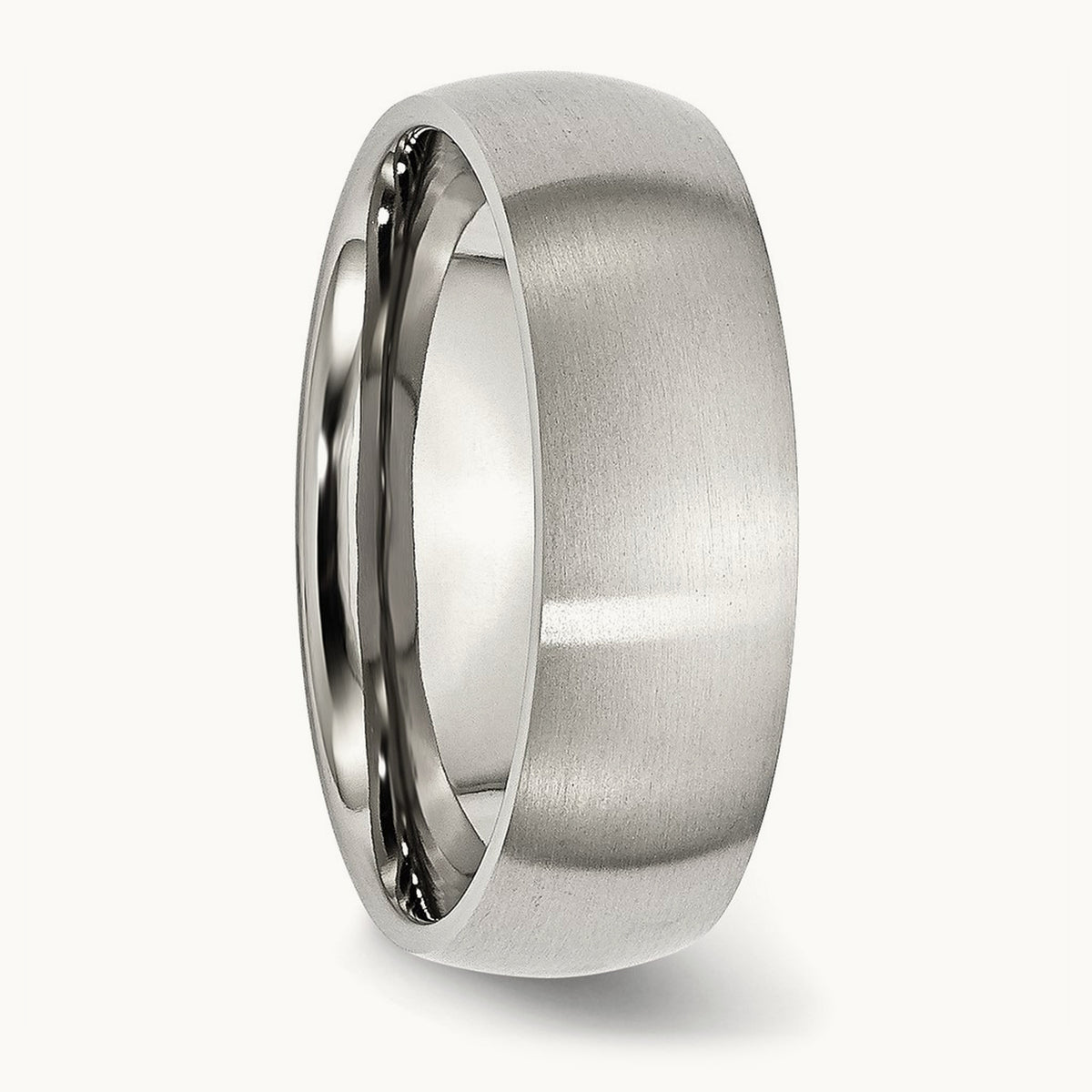 Brushed Half Round Band — 7mm (2)