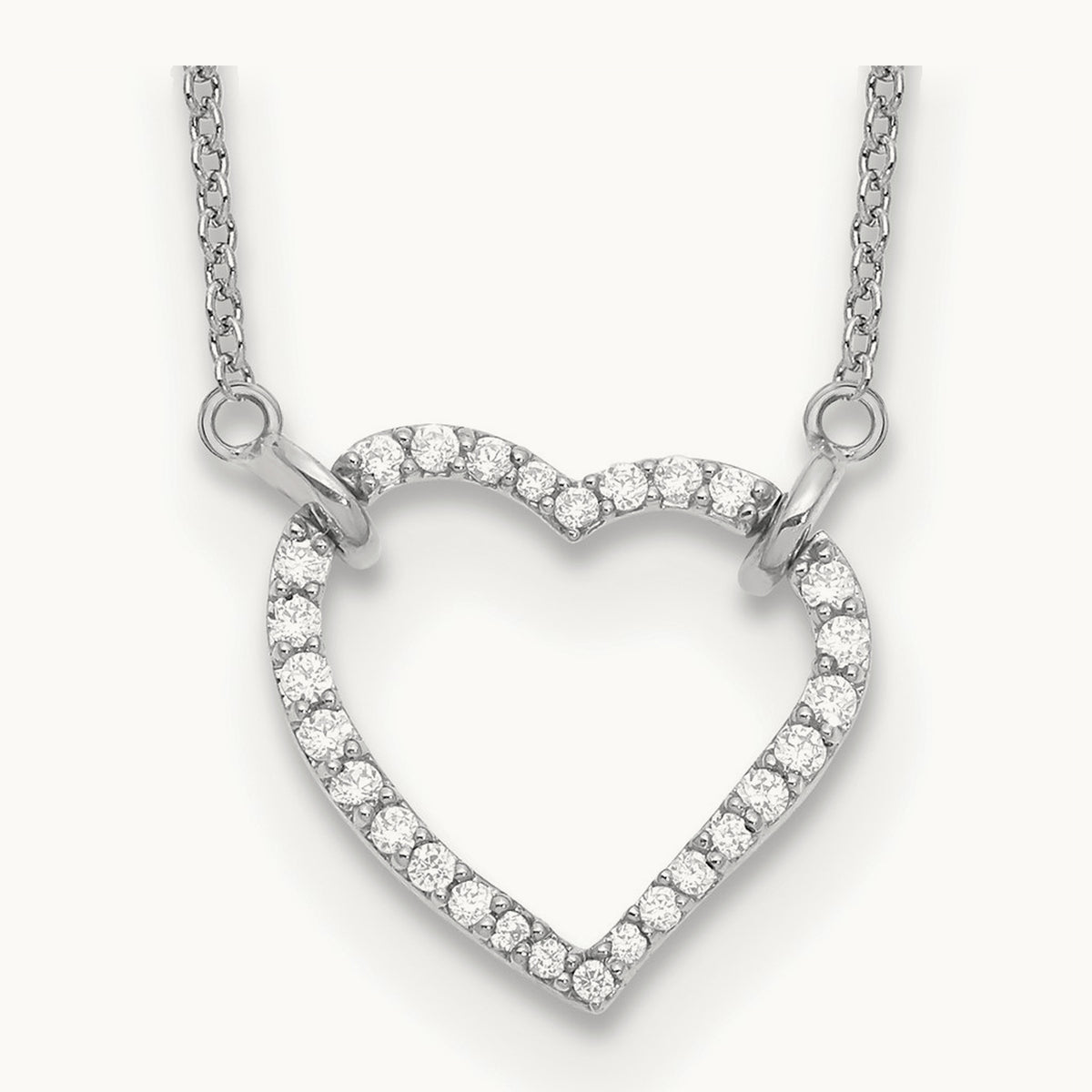Diamond Heart Pendant Necklace