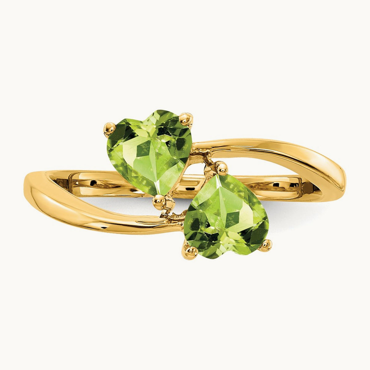 Heart Peridot ring — photo set
