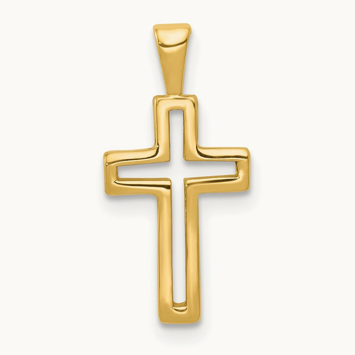 Cross Charm, 14K