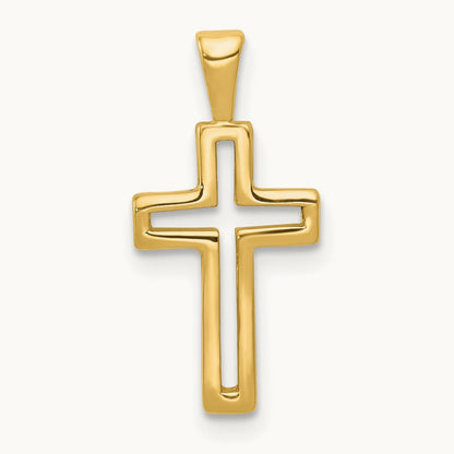 Cross Charm, 14K